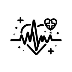 Heartbeat line for health & fitness