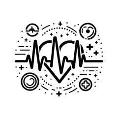 Heartbeat line for health & fitness