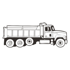Dump Truck icon black