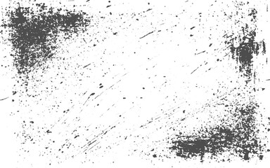 Grunge texture, black splatter, Halftone comic style frame with grunge speckle grain white background, design element