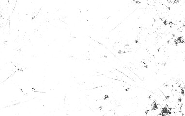 Vector Grunge Texture Overlay in Black and White with Cracks, Chips, and Dots on Transparent Background