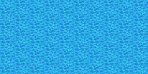 Pattern with abstract blue water ripple surface and fluid shapes. Organic design in various shades of blue creates a dynamic aquatic texture, ideal for backgrounds and prints.