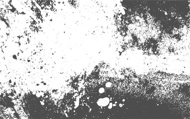 Abstract Black and White Grunge Distressed Texture Vector grunge abstract texture. Effect old wall with Transparent Background and Rough Grunge Effect