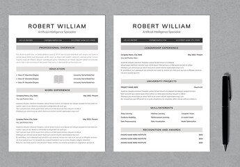 Artificial Intelligence Specialist Resume