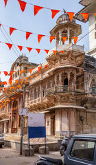 Charming Old Haveli in Ancient Alleyways of Pushkar, India
