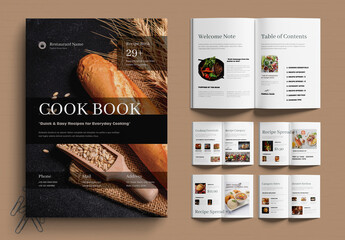 Minimal Recipe Book Design