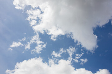 Blue sky with clouds nature background