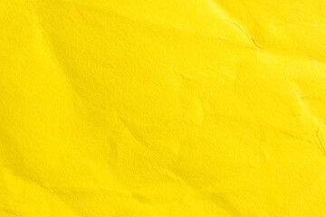 Yellow Crumpled Paper Background