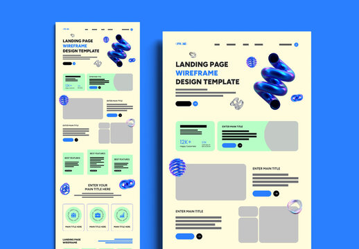 Website Wireframe Layout Template
