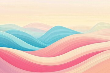 Create a calming effect with vibrant wavy pastel colors as a backdrop.