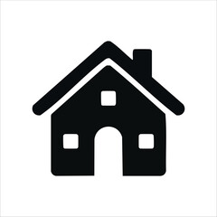 Fototapeta premium Minimalist and simple home icon design.