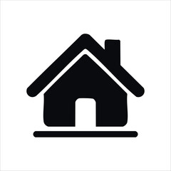 Fototapeta premium Basic and simple house design icon.