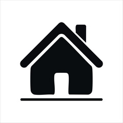 Fototapeta premium Basic and simple house design icon.