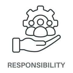 Responsibility Concept Simple Design Icons, Simple Style Design Inspiration For Any Interface And Purpose Suitable For Symbols And More