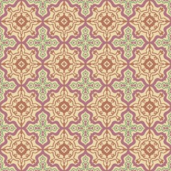 Vintage Geometric Pattern in Soft Earth Tones
