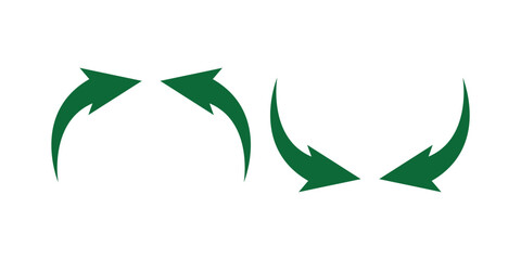 Right arrow icon. Black curve arrow. Modern flat simple arrow button isolated. Cursor sign. Arrow up vector graphic element.