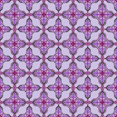 Elegant Purple Floral Pattern Design for Backgrounds