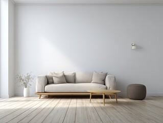 Modern, minimalist living room