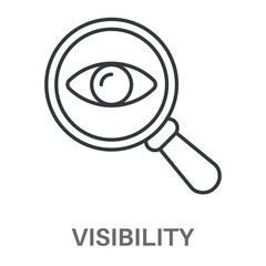 visibility Concept Simple Design Icons, Simple Style Design Inspiration For Any Interface And Purpose Suitable For Symbols And More