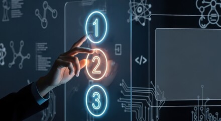 Digital Choice Interface, Futuristic Selection - Futuristic Technology