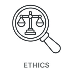 Ethics Concept Simple Design Icons, Simple Style Design Inspiration For Any Interface And Purpose Suitable For Symbols And More