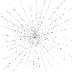 Obraz premium spider web isolated in White Background, spider web vector, Flat lay vector illustration