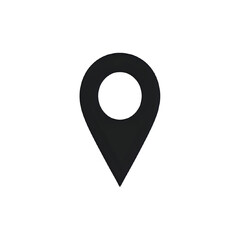 black map location pointer png icon