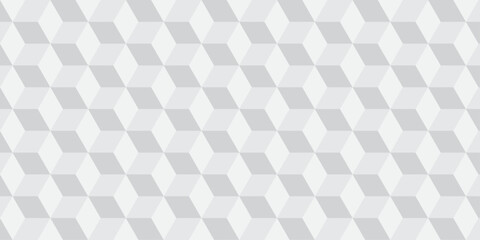 White geometric cube creative concept triangle overlap square technology background. digital cubes fabric and wallpaper grid block texture background.	

