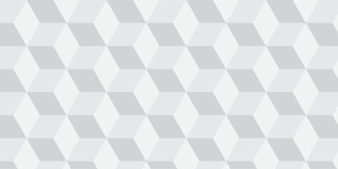 White geometric cube creative concept triangle overlap square technology background. digital cubes fabric and wallpaper grid block texture background.	

