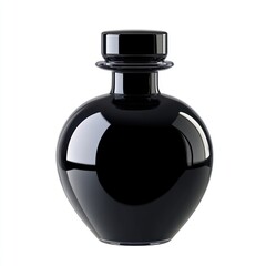Obraz premium A black luxury perfume bottle cosmetics fragrance pottery.