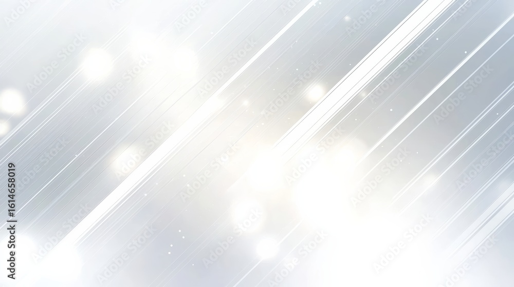 Poster clean and minimalistic white background with dynamic lines.