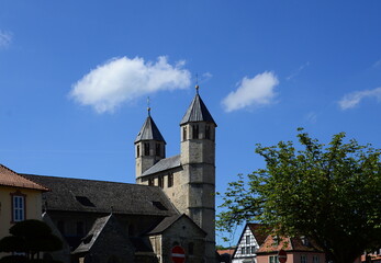 Historical Abbey in the Town Bad Gandersheim, Lower Saxony