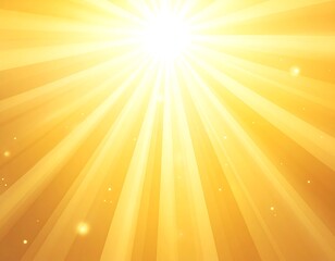 Radiant yellow sunburst background
