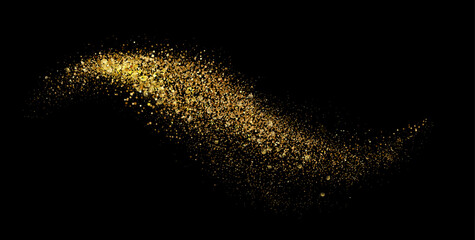 Vector Abstract Shiny Gold Glitter design element. For New Year, Merry Christmas, Birthday and Wedding greeting card and invitation. Luxury Background design © Maryna Stryzhak