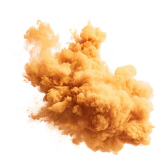 Abstract orange cloud explosion