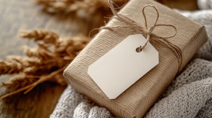 design gift tag mockup
