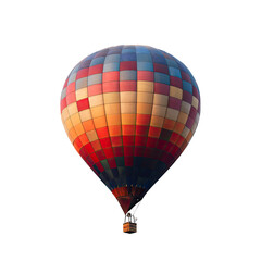 Naklejka premium Colorful hot air balloon against black background (1)