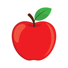 red apple vector illustration