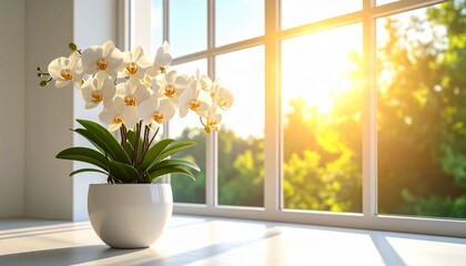 flowers in the window