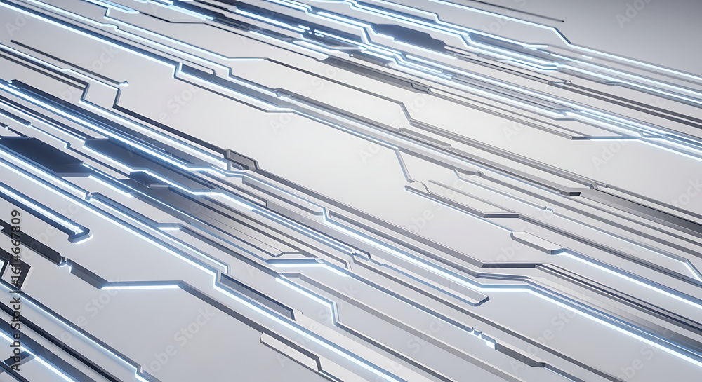 Poster abstract background featuring a futuristic design with geometric shapes and subtle blue highlights