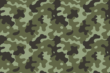  military camouflage seamless vector pattern background.