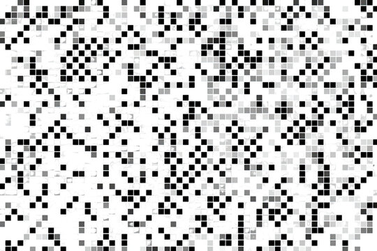 Abstract pixelated grid pattern
