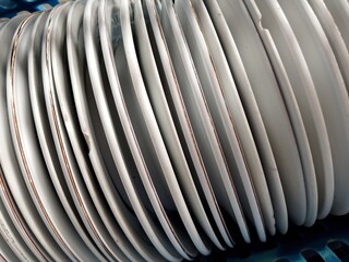 stack of steel pipes