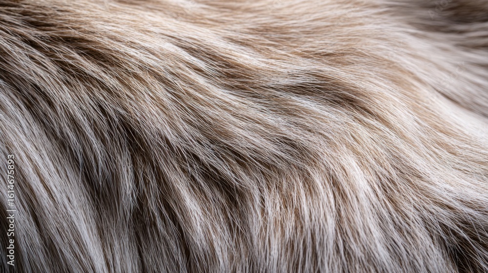 Poster the scene captures a close-up of soft fur, showcasing intricate patterns and a blend of light and da