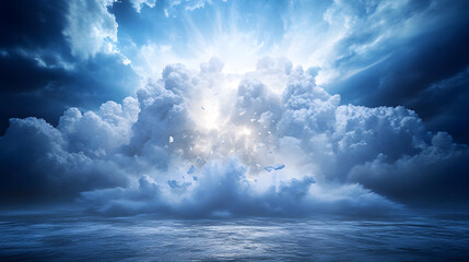 Dramatic sky over water