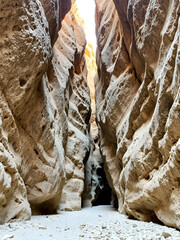 Canyon of the Dead near Zakros, due to the Minoan cemetery. The most famous gorge in the area eastern Crete, sites of archaeological and historical interest