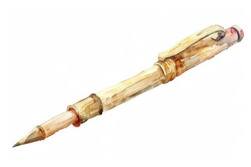 Fototapeta premium Dark academia pen weaponry dagger blade.