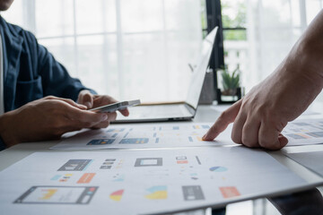 Man Designing UX UI and Programming in Tech Environment
