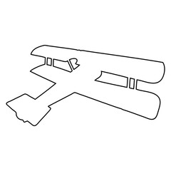 Biplan icon line_2 © MuhammadHairul
