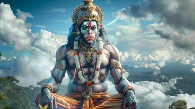 Lord hanuman looking for rama sita